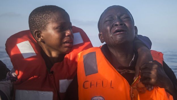 Niños llorando